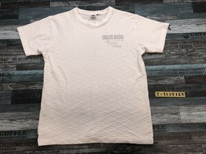 BEACH SOUND ビーチサウンド メンズ ラメプ刺繍 半袖Tシャツ L 白