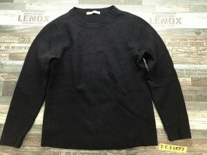 JOURNAL STANDARD ジャーナルスタンダード メンズ クルーネック ウールニット カットソー L 紺