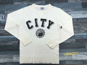 TK MIXPICE タケオキクチ メンズ CITY プリント ニットセーター 2 オフホワイト