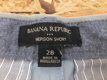 BANANA REPUBLIC バナナリパブリック メンズ ショートハーフ チノパンツ 28 スモークブルー_画像2