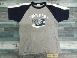 CONVERSE HOMEWEAR コンバース キッズ スニーカープリント 半袖Tシャツ ルームウェア 140 グレー紺