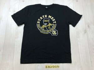 NEWS JAM メンズ ゴールデンゲートブリッジプリント 半袖Tシャツ L 黒