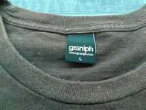 graniph グラニフ メンズ プリント半袖Tシャツ L 茶金_画像2