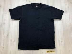 Hanes ヘインズ BEEFY メンズ 無地 コットン 半袖Tシャツ M(38-40) 紺