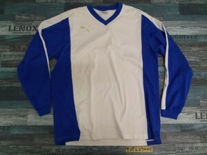 PUMA Puma мужской футбол трикотажный джемпер с длинным рукавом L-O белый синий 