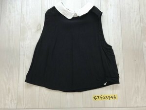 FOREVER 21 フォーエバー レディース レーヨン ノースリーブ カットソー M 黒白