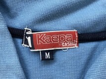 KAEPA ケイパ メンズ ロゴ刺繍 ジップ 半袖ポロシャツ M ライトブルー_画像2