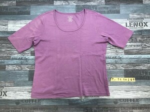 L.L.Bean エルエルビーン メンズ 無地 カラー 半袖Tシャツ M 紫
