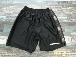 UMBRO アンブロ メンズ サイドライン スポーツハーフパンツ M 黒