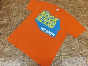 訳あり新品！メンズ レディース ロッキンジャパン 2008 半袖Tシャツ M オレンジ他