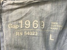 GAP 1969 ギャップ レディース バックジップ デニム 薄手 カットソー L ライトブルー_画像2