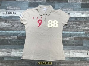 kea lady's number mesh polo-shirt with short sleeves M/WL gray 