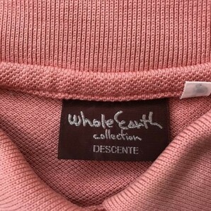 DESCENTE デサント WHOLE EARTH レディース ロゴ刺繍 半袖ポロシャツ L(158-168) ピンクの画像2