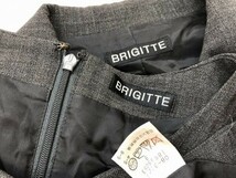 BRIGITTE レディース スナップボタン ジャケット・ワンピース 上下セットアップ 9 ブラックグレー_画像2