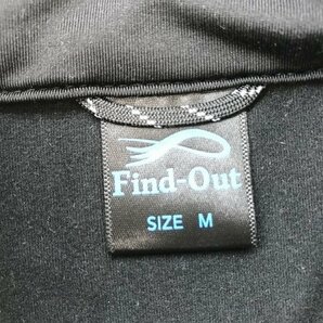 FIND-OUT ワークマン メンズ ロゴプリント ストーム シールドストレッチ 薄手 ジップジャケット M 黒黄色の画像2