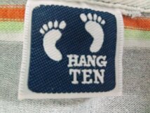 HANG TEN ハンテン メンズ ボーダー ラガーシャツ グレー_画像2