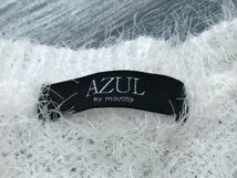 AZUL by moussy アズールバイマウジー レディース シャギーニットワンピース FREE 白_画像2