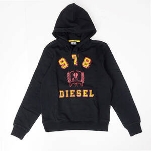 新品正規品 DIESEL ディーセル S-GINN-HOOD-E5 メンズ ユニセックス ロゴ フーディー パーカー ブラック XXL