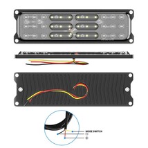 マーカー トラック SE001 LED ライト マーカー サイド マーカー ブルー/ホワイト/レッド/ストロボ 警告灯 12V/24V 72W グリル_画像5