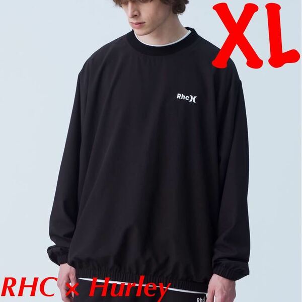 RHC × Hurley Phantom Nylon Pullover【XL】RHC × ハーレー ファントムナイロンプルオーバー【ブラック】ロンハーマン RHC別注 コラボ