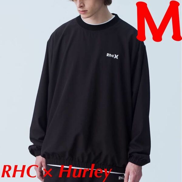 RHC × Hurley Phantom Nylon Pullover【M】RHC × ハーレー ファントムナイロンプルオーバー【ブラック】ロンハーマン RHC別注 コラボ