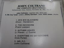 The John Coltrane quartet /The complete Graz concert Vol1_画像4