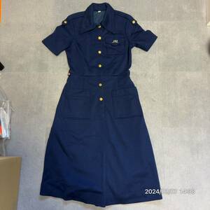 1000円〜　美品　JAL 日本航空　キャビンアテンダント　CA スチュワーデス　制服　ワンピース　オンワード樫山　ネイビー