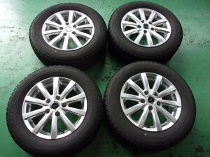 送料無料【BRIDGESTONE】TOPRUN☆セレナ、ノア、VOXY他！6J×15+45　PCD114.3-5穴☆2020年製造　BLIZZAK VRX　195/65R15[冬用]4本