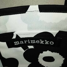 在庫処分 新品未使用 marimekko マリメッコ トートバッグ セイディ / オフホワイト×ブラック_画像4