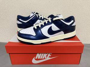 ★国内正規★新品★WMNS NIKE DUNK LOW PRM VINTAGE NAVY wmns us12 mens us10.5 FN7197-100 ナイキ ダンク ヴィンテージ ネイビー