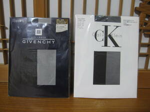 ジバンシー＆カルバンクライン　パンティストッキング　ブラック　M　2点　未使用保管品　GIVENCHY CALVIN KLEIN