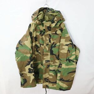 SALE///// 90年代 米軍実物 US.MIRITARY ゴアテックスパーカー ミリタリー アメリカ軍 戦闘服 防水 カモ柄 ウッドランドカモ (XL-R) L5976