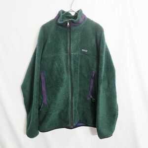 SALE///// 90年代 USA製 patagonia パタゴニア PEF レトロＸ初期 アウトドア キャンプ 防寒 グリーン (L) M0187