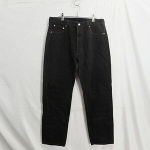 SALE///// 90年代 USA製 LEVI’S リーバイス 501 デニムパンツ 後染め サルファ ヴィンテージ 黒 ブラック (36×32) M0268