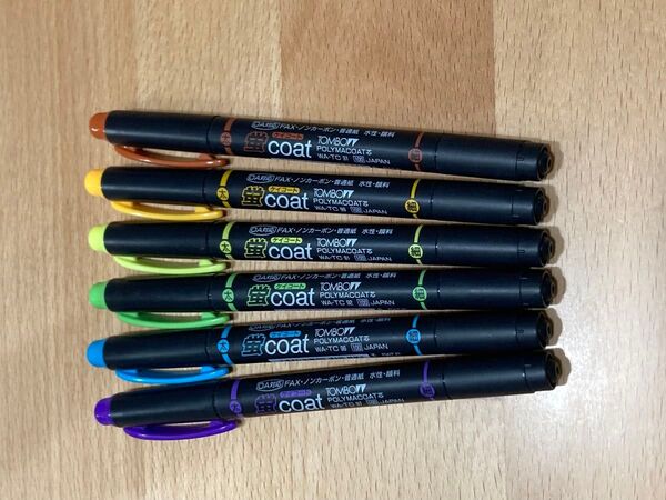 使用可能☆Tombow 蛍光マーカー 蛍コート 6色セット