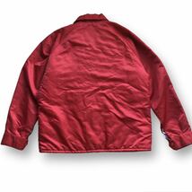 RUSSELL ATHLETIC x BACKDROP NYLON COACH JACKET ラッセル　バックドロップ　コラボ　コーチジャケット 内側キルティング　レッド　M_画像7