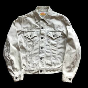 90's Levi's リーバイス WHITE Levi's JACKETS 70505-30 日本製　コットンサテン トラッカー ジャケット アイボリー　ホワイト　サイズ40