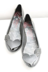 【USED】Vivienne Westwood×Melissa / ウィングハートウルトラガール 【中古】 38 黒 H-24-01-28-034-sh-IN-ZH