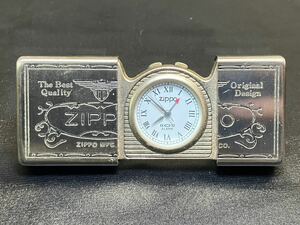 C/1403 美品 ZIPPO POCKET CLOCK 時計 TT-208 TIME TANK