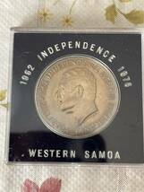 外国コイン外国銭 西サモア SAMOA 1967年 1タラ コイン 硬貨 コイン コレクション　ケース付き　_画像2