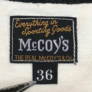 送料込 The REAL McCOY'S プリントT トリムT リンガーT 36 Sサイズほど USED リアルマッコイズ 半袖 Tシャツ アメカジ 古着の画像7