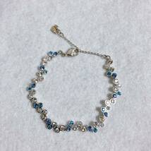 スワロフスキー　ブレスレット　ブルークリスタルSwarovski Fidelity Blue Bracelet 人気　シルバー_画像4