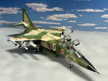 ★1/72 三菱　F-1 複座機　航空自衛隊迷彩機　ガラスコーティング施工　プラモデル完成品_画像9