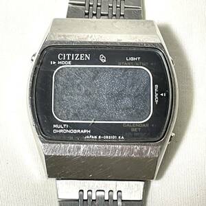 CITIZEN デジタル 腕時計 MULTI CHRONOGRAPH 6-092101 KA / 4-098196 TA (r696)