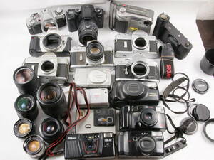 大量ジャンク SIGMA / Nikon / Canon / Konica / OLYMPUS デジタル / Minolta / Petri など フィルムカメラ レンズ 