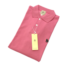 未使用 J.press Jプレス アメリカンコットン鹿の子 バックブル ポロシャツ 日本製 ピンク size.XL_画像1