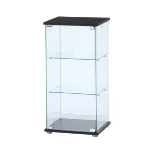  display case glass case shelves storage figure collection rack display collection case black M5-MGKFGB00166BK