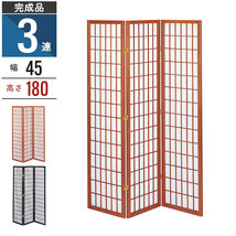 【値下げ】 衝立 3連 180cm ブラック（パイン材） 木製 和風 スクリーン パーテーション 間仕切り 目隠し パーティション M5-MGKKE8971BK_画像2