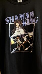 【新品未使用】シャーマンキング tシャツ Lサイズ 半袖 麻倉葉 道蓮 ハオ