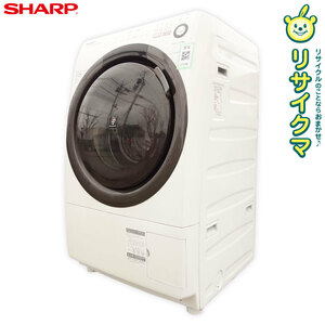 【中古】M△シャープ ドラム式洗濯機 2013年 6.0kg 乾燥 3.0kg マンション コンパクトタイプ ステンレス槽 ES-S60 (27196)